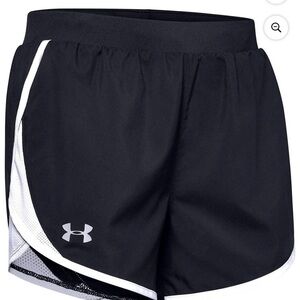 Under Armour Women's Black Fly-By 2.0 Running shorts size small